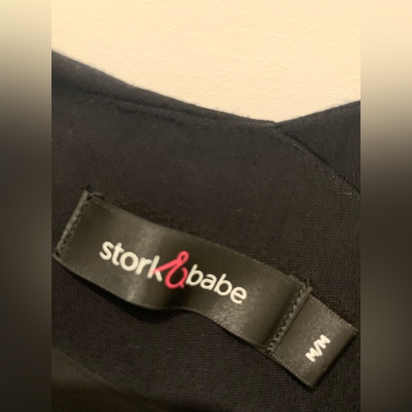 Maternity- Stork and babe black dress, size medium - Picture 4 of 4